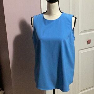 Alex Marie Blue Sleeveless Relaxed Tank Top
